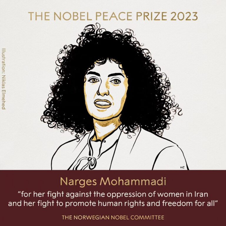 Narges Mohammadi, Premi Nobel de la Pau 2023